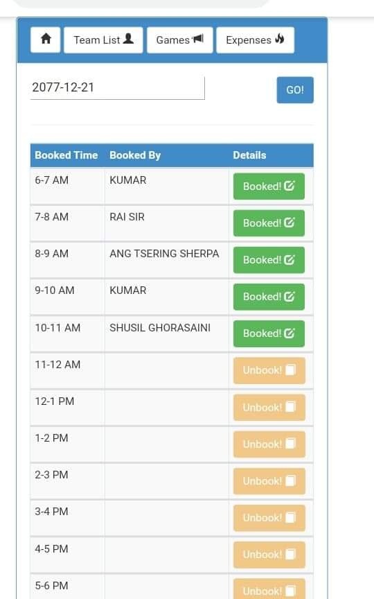 Futsal Booking App